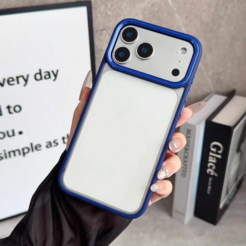 Прозрачный силиконовый бампер противоударный чехол для iPhone 17 Air 16 15 14 13 12 11 Plus Pro Max Металлическая защита камеры Жесткие крышки