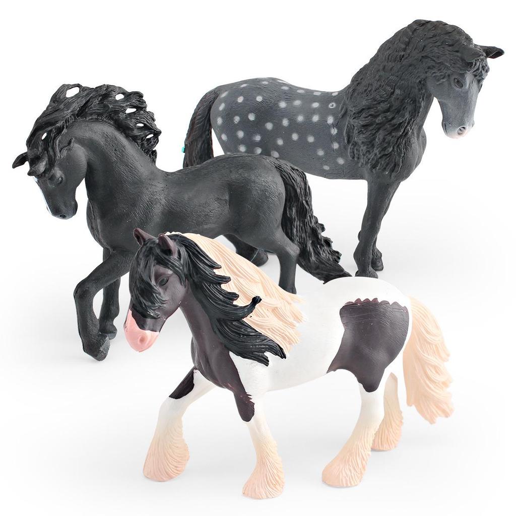 Prancing Andalusian Stallion Figurine: Children's Educational Horse Model