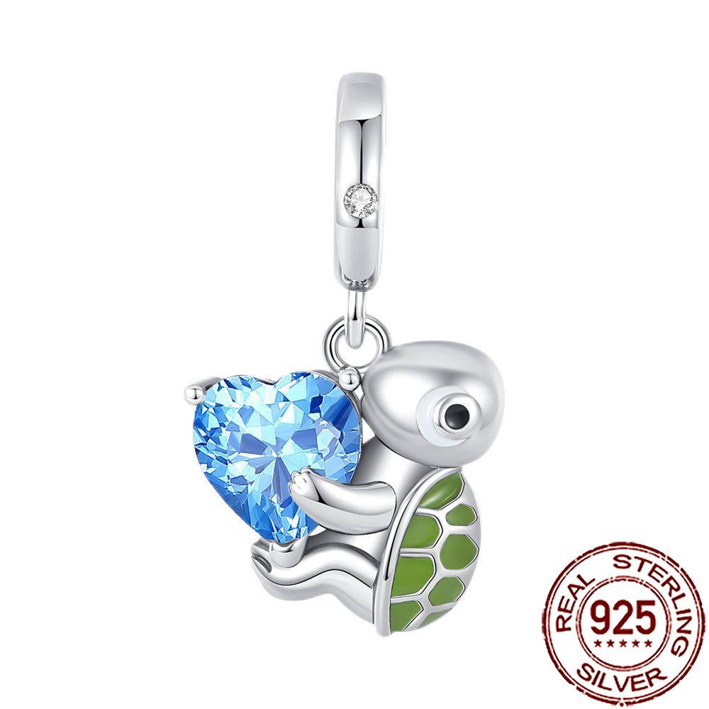 New Charms 925 Silver Cat Dog Flamingo Chameleon Axolotl Animal Beads Fit Bracelet Necklace Women DIY Jewelry