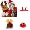 Clothes Puppy Scarf Dog Cat Supply Santa Winter Cosplay Christmas Hat Halloween Pet Costume