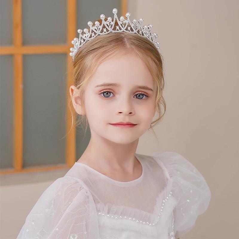 2023 Женщины Девушки Серебряный Цвет Корона Головной Убор Корейская Тиара