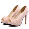 Элегантные женские розовые туфли на высоком каблуке, туфли-лодочки, с открытым носком, модные, серые, телесного цвета, для работы, вечеринки, свадебные туфли, женские, весна 2025