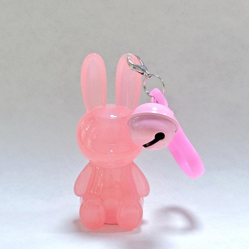 3.5/5ml Cute Bunny Shape Lip Gloss Tube Keychain Rabbit Lip Glaze Empty Container Cosmetic Package Material with Key Chain