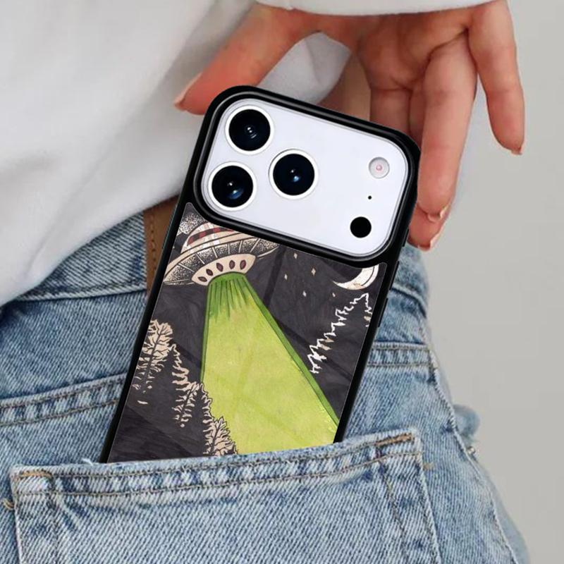 Эстетичный Космический Пришелец Вапорвейв Чехол для Телефона для iPhone 16e 15 14 13 12 17 Pro Max Plus Air 17pro Чехол Coque