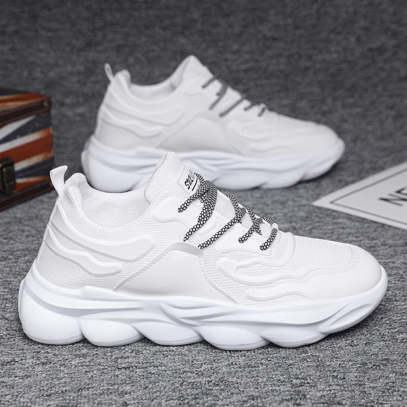 Обувь для папы, мужская летняя сетчатая дышащая студенческая повседневная обувь, модный тренд, мягкая подошва, легкая спортивная мужская обувь для бега