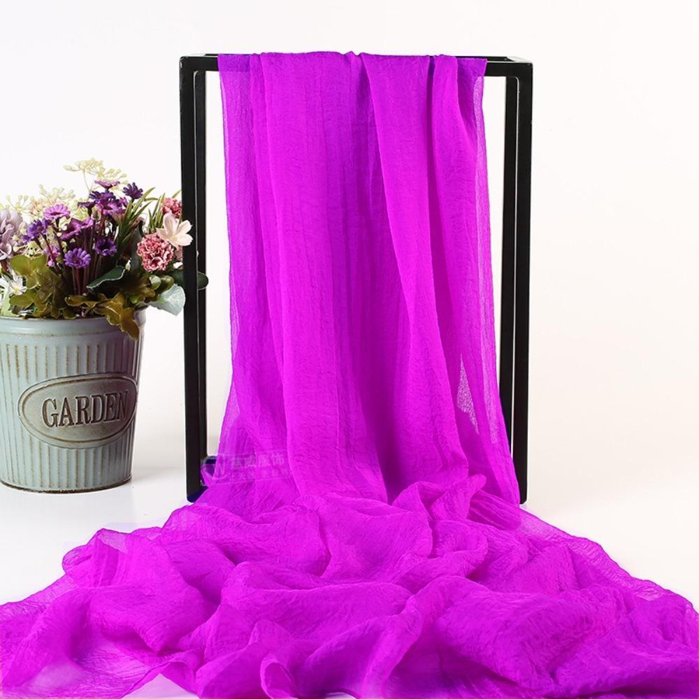 Solid Color Scarf Chiffon Fabric Beach Scarves New Headscarf  Gift