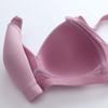 Тонкий женский бюстгальтер, однотонный, простой, повседневный, удобный, непровисающее нижнее белье без стального кольца, большой бюстгальтер, легкий, дышащий