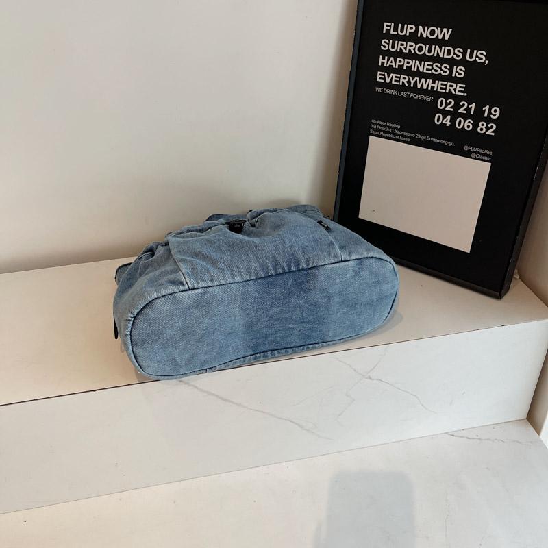 Большая вместительная джинсовая сумка-тоут женская сумка через плечо студенческая сумка для занятий