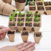 Plant Pulp Seedling Box, Cuttable Paper Seed Tray, Eco-Friendly Germination Tray for Vegetable and Flower
