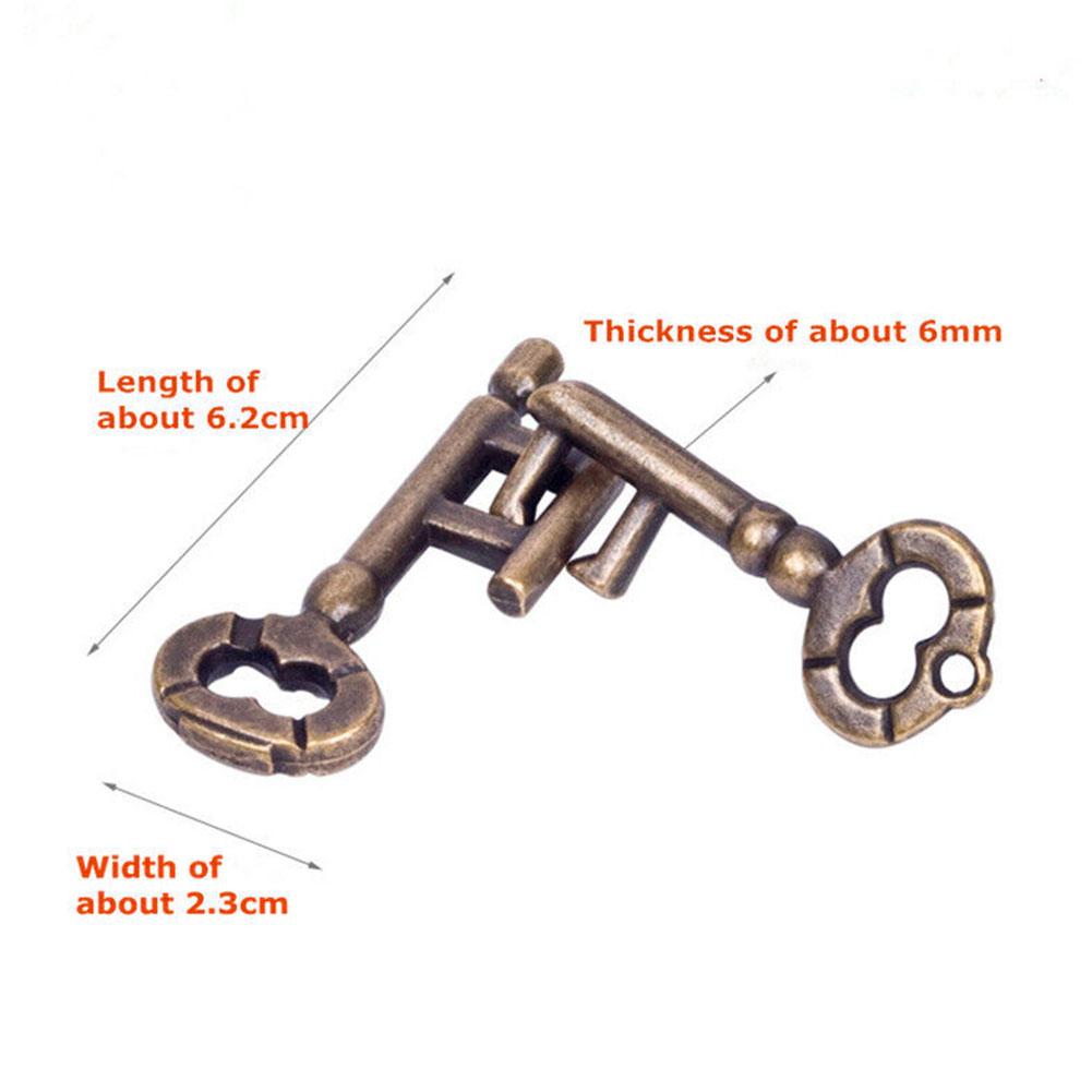 Decompression Toys Brain Tester Key Lock Toy Development Puzzle Test Game Children IQ Key Kid P D5F6