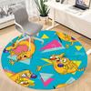 1pc CatDog Office Round Area Rug, Bedroom Living Room Home Decor, Room Deco,  Offic a1016081
