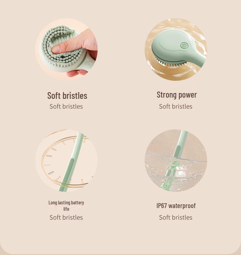 Автоматическая щетка для ванны с длинной ручкой для легкого очищения спины