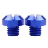 Motorcycle Mirror Hole Plug Screw | 2 Piece Aluminum Mirror Hole Plug Screw,M10x1.25 Universal Left and Right Screw Bolts
