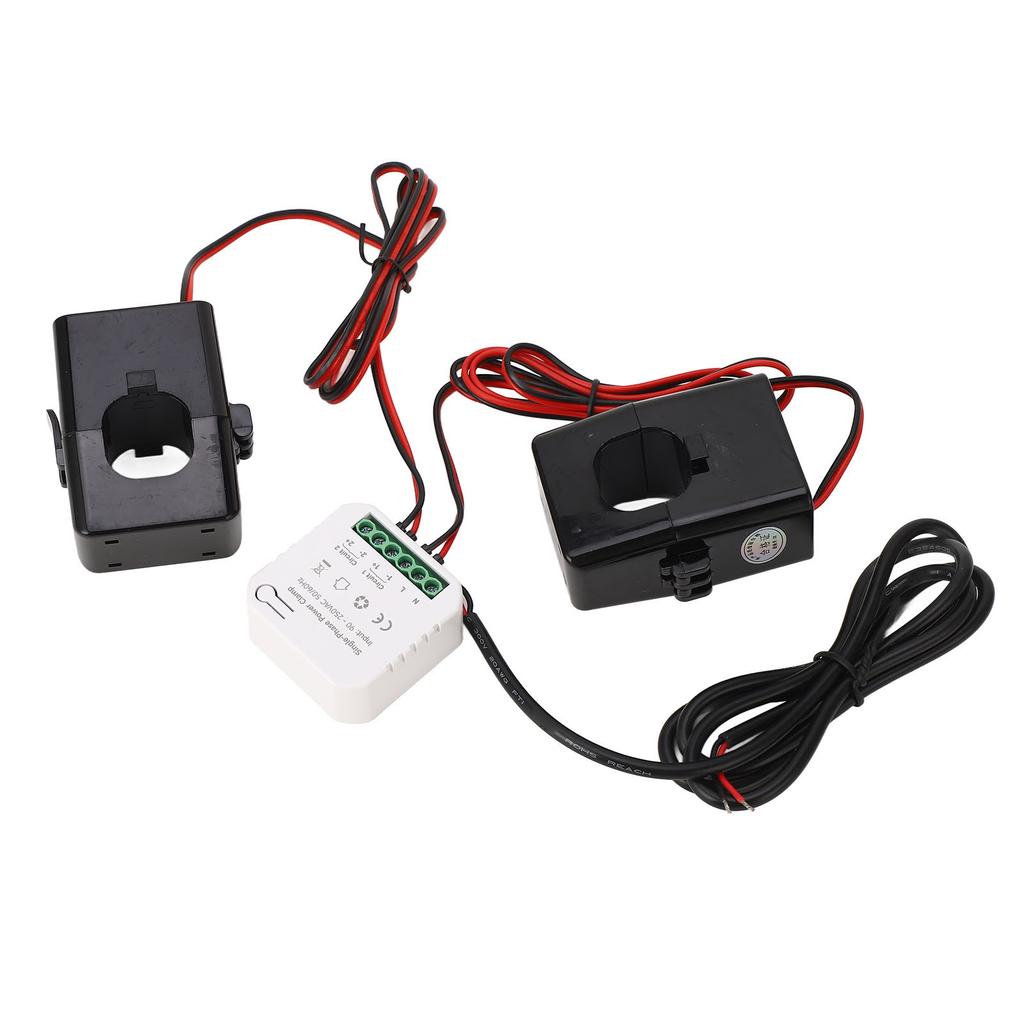 Smart Energy Meter APP Monitoring Power Electricity Monitor with 2x200A Current Transformer AC90‑250V