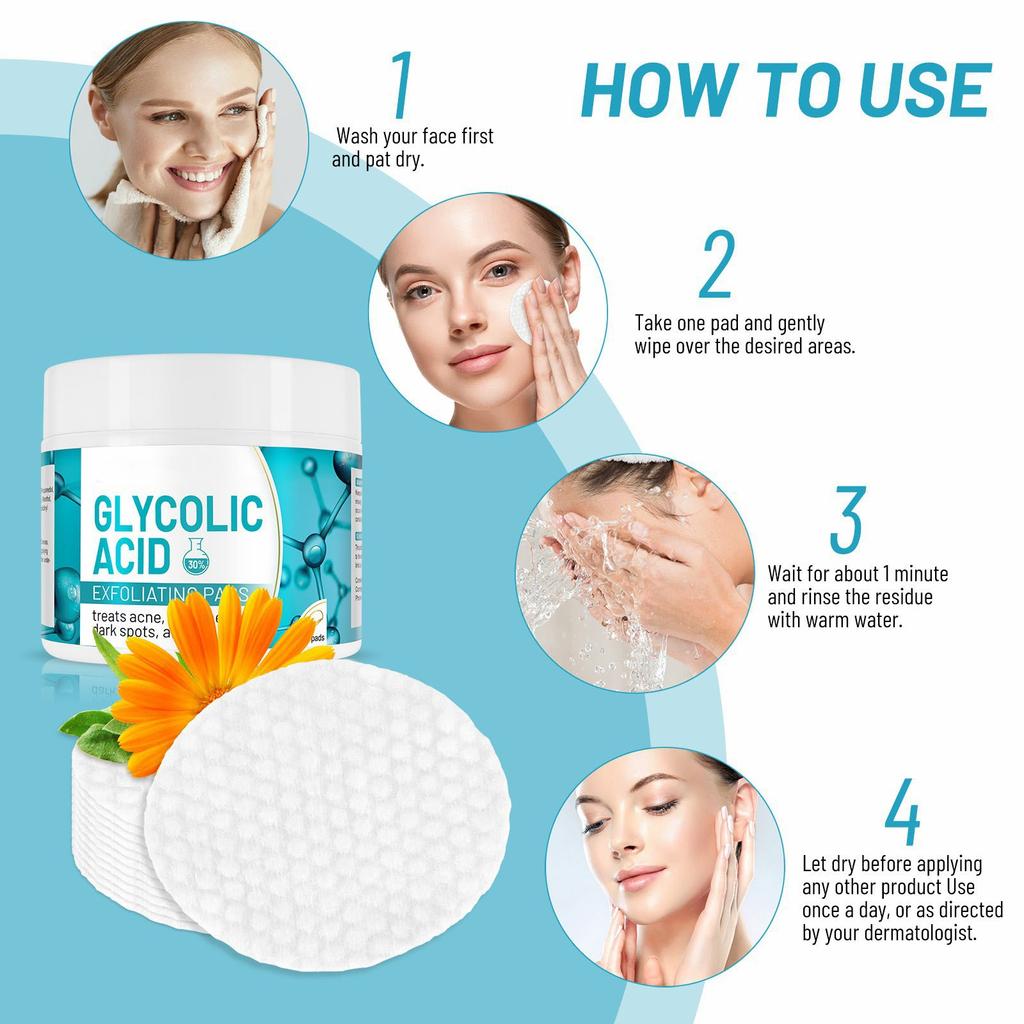 Dual-textured Facial Toning Pads For Exfoliation And Pore Reduction Contains Salicylic Suitable For All Skin Types