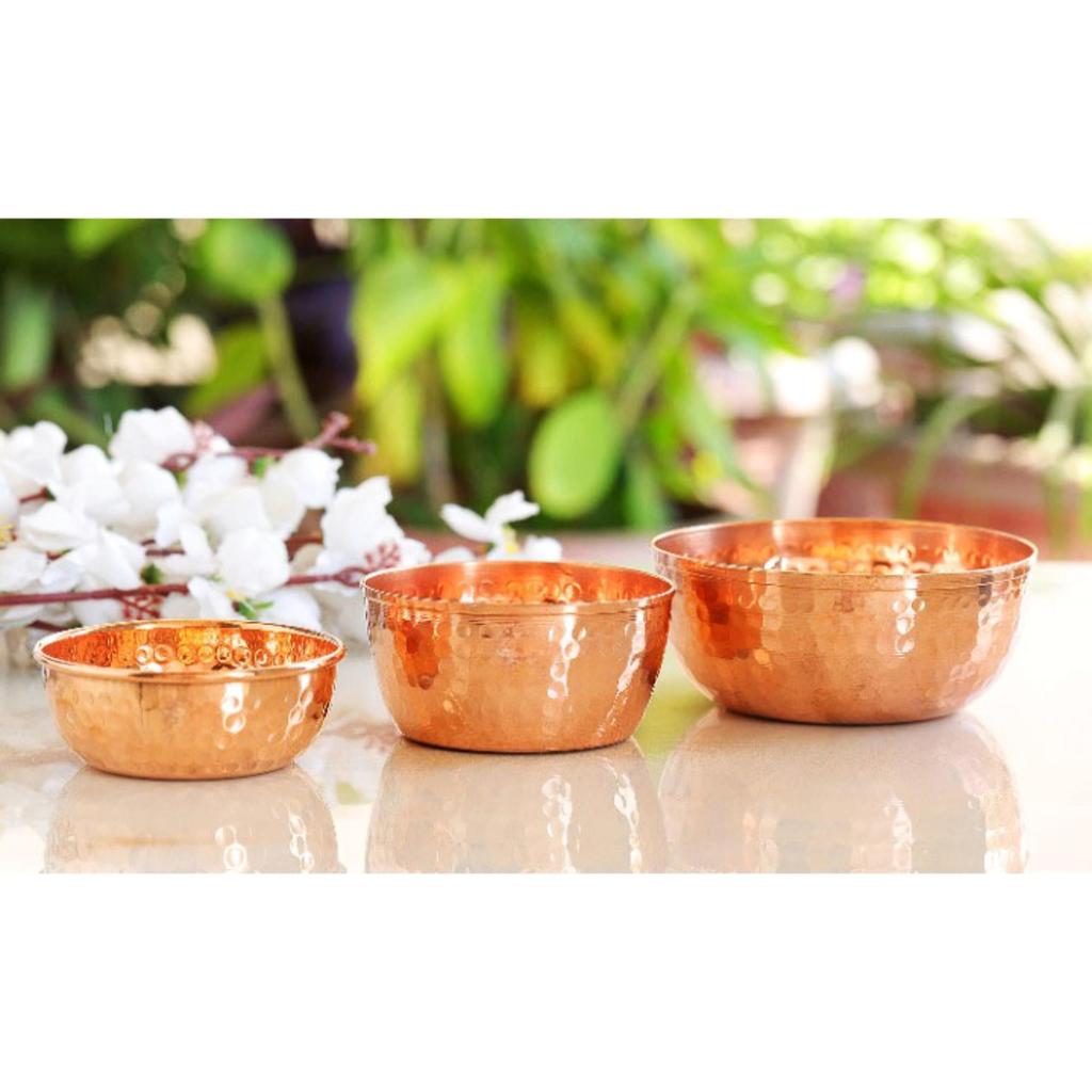 Кованая медная чаша, Сервировочная посуда, Столовая посуда, Ресторан отеля, Коричневый цвет