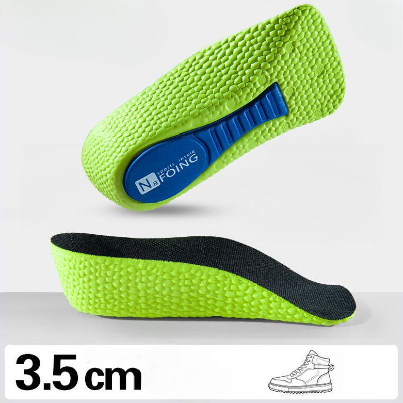 Стельки из пены с эффектом памяти, увеличивающие высоту, для мужчин и женщин, ортопедические стельки для плоской стопы, поддерживающие свод стопы, кроссовки, подушечки для обуви с подъемом каблука