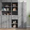 VidaXL Highboard Concrete Grey 45x42.5x185 Cm Engineered Wood, Sideboard, Cupboard, Side Cabinet, Cabinet, Cabinet of 3281451