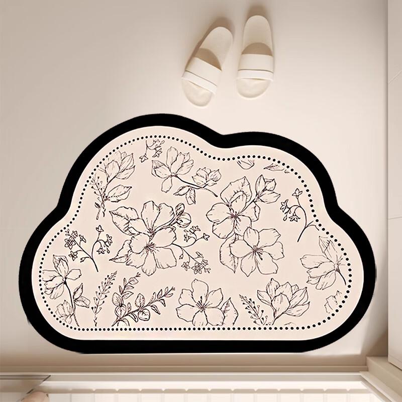 JANMEIJIA Bathroom Mat, Non-Slip Mat for Entrance, Kitchen, Bathroom, Toilet, Home Use, 45*70cm