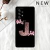 Розовый модный чехол с цветочным письмом для Samsung Galaxy A52 A12 A51 A32 A21s A71 A32 5G A12 A22 A53 A31 A13 A72, чехол для телефона