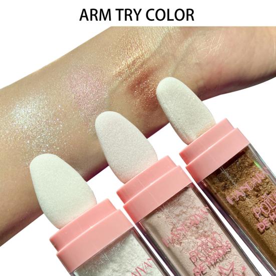 Простой в использовании натуральный трехмерный долговечный универсальный осветляющий кожу нежный хайлайтер для всего тела контурирующие румяна