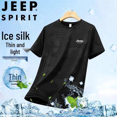 Мужская быстросохнущая футболка для активного отдыха JEEP SPIRIT из ледяного шелка