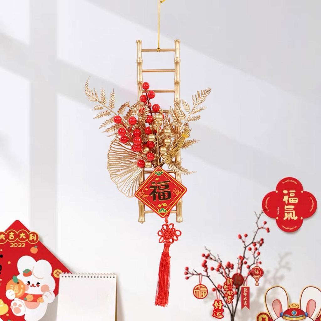 Подвеска на Китайский год для декора двери в честь праздника Весны, подвесной элемент в лунном стиле