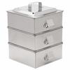 Endo Shoji Commercial Square Steamer, 33cm, 2-Tier, 21-0 Stainless Steel, Made In Japan, AMS65033