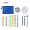 19 PCS Dotting Painting Tools Embossing Stylus Set Mandala Rock Painting Carving Kit For Clay Pottery Craft Art Drawing Colo