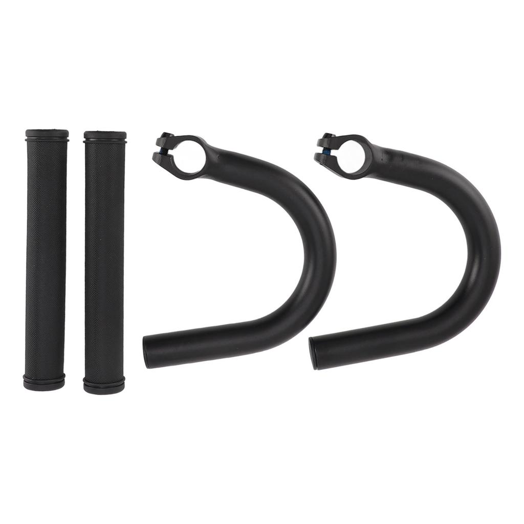 Велосипедные подлокотники руль алюминиевый сплав черный увеличенная высота изогнутый руль для горного велосипеда дорожных велосипедов