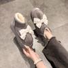 Casual Bow Cotton Shoes 2025 Winter New Velvet Thickened Soft-soled Snow Boots Versatile and Comfortable Outer Cotton Boots