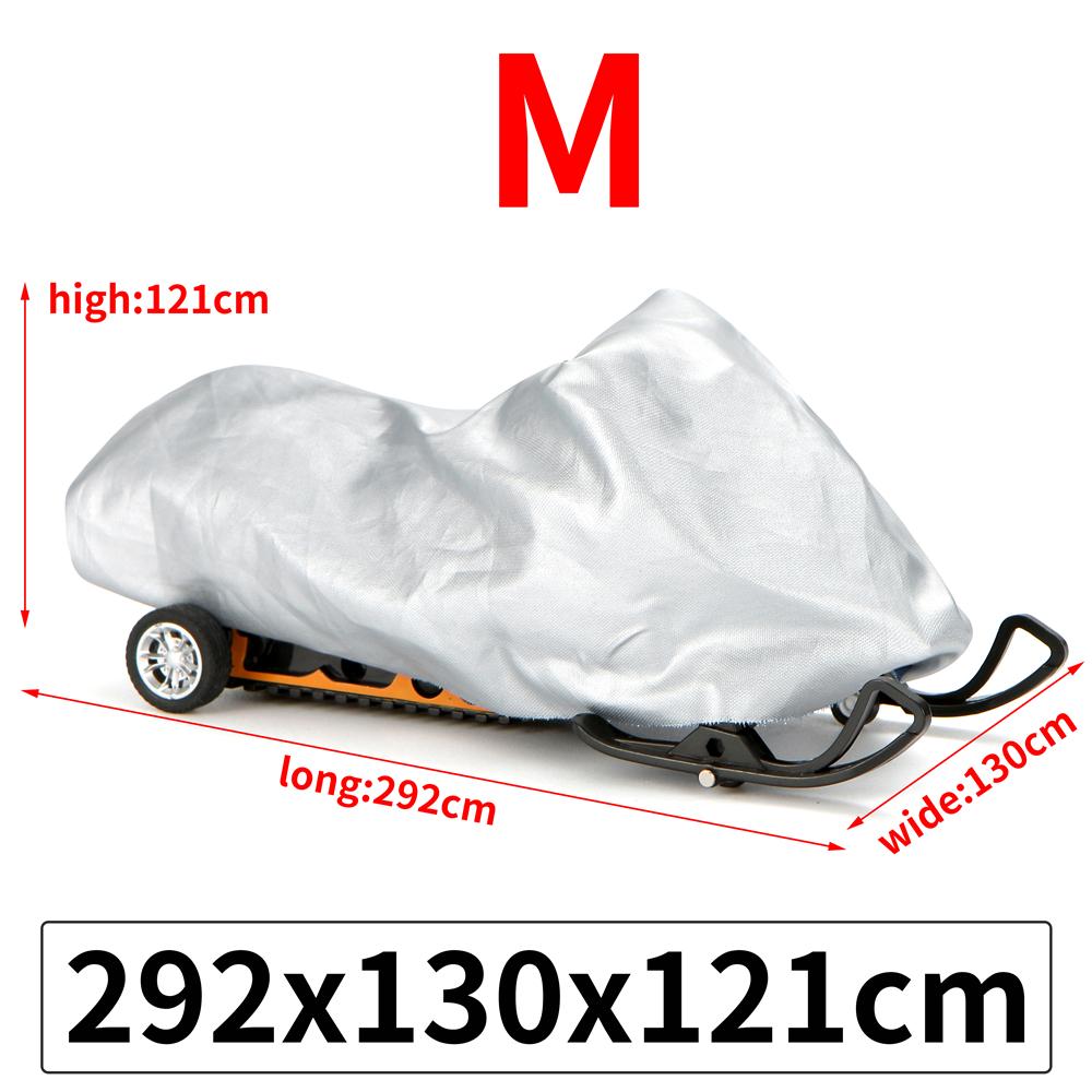 Зимний уличный серебряный чехол для снегохода, универсальный водонепроницаемый пылезащитный анти-УФ-универсальный чехол для салазок прицепа, чехол для мотоцикла