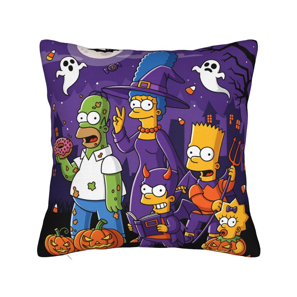 Pillow Case Funny SSimpsons The Scream Parody Custom Pillow Cover For Wedding Party Home Decor Vintage Pillowcases