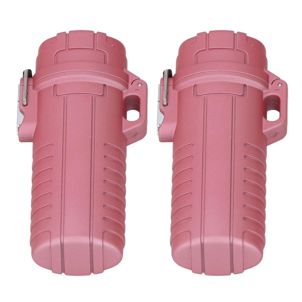 2 Pcs Water Proof Storage Tube Airtight Cover Rubber Sealing Plastic Tube Storage Box for Outdoor Camping Travel