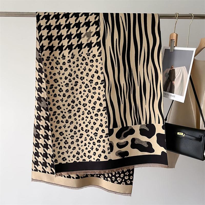 Luxury Winter Scarf Women Cashmere Warm Pashmina Brand Foulard Female Shawls Wraps Thick Soft Bufanda Poncho Scarves Stole