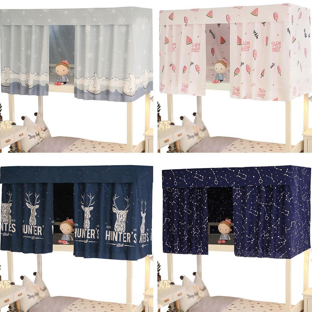 Functional Dormitory Bed Curtain Providing Stylish Mosquito Protection And Blackout Shading