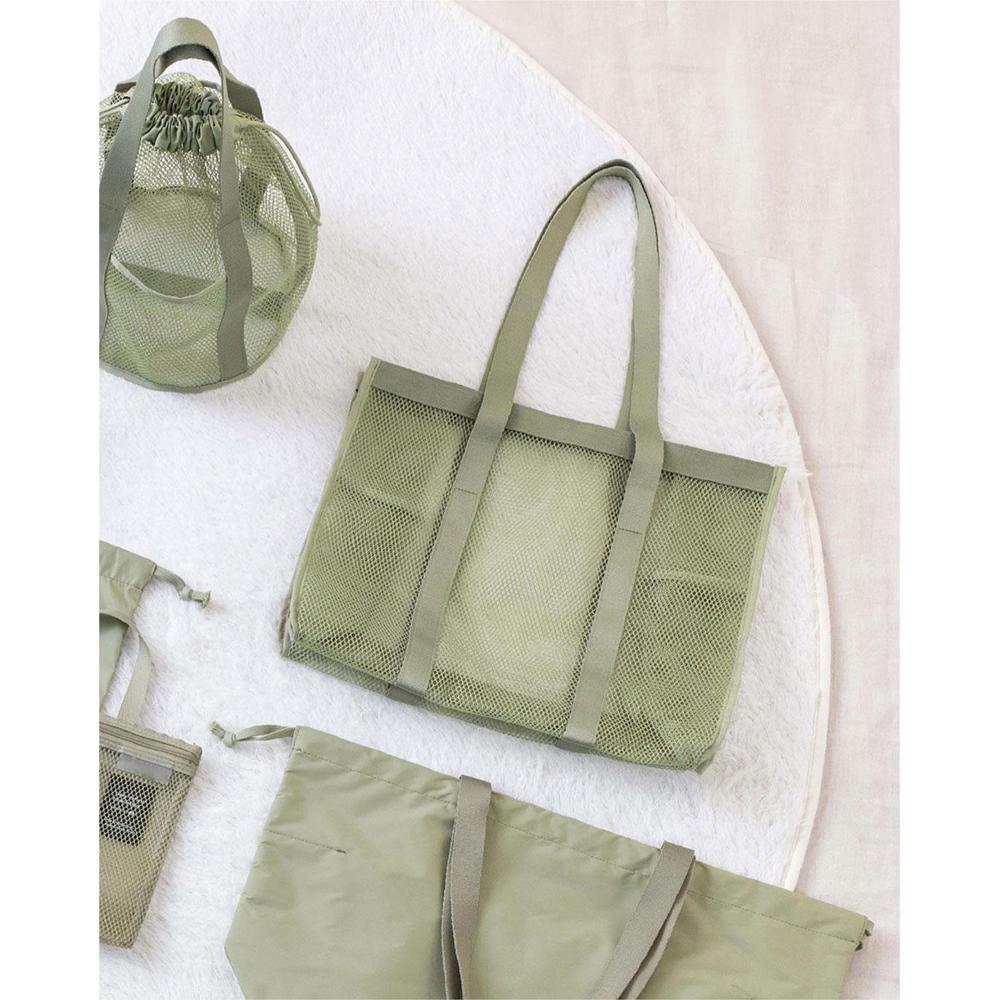 Милая большая многофункциональная сетчатая дышащая сумка-тоут для отдыха и путешествий, большая вместительная сумка для хранения, сумка для покупок, сумка-органайзер для дома