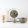 Набор Матча 5 предметов Набор Матча Винтажные аксессуары для матча с деревенской керамической чашей для матча, бамбуковым венчиком, чай матча, роскошная подарочная коробка