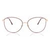 Full Rim Cat Eye Brown Rose Gold Smartbuy Collection Marso 888b Fashion Women Eyeglasses