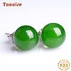 Танциз стерлингового серебра 925 пробы нефритовый циркон серьги серьги-капли для женщин подарки на свадьбу