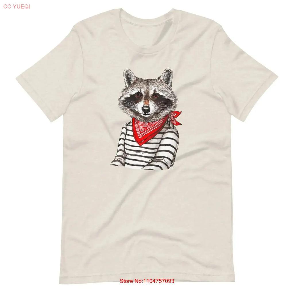 Bandit Raccoon T Shirt Vintage Casual Top For Everyday Wear Designer Clothes Soft Stretched Graphic Breathable