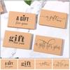 Ручная работа Онлайн-розница Поздравительные открытки Благодарственные наклейки Картонная бирка "Подарок для тебя" Крафт-бумага