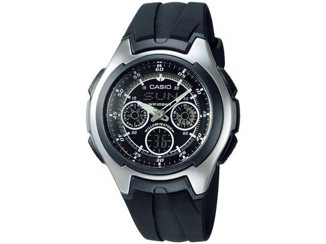 Casio Коллекция AQ-163W-1B1JH Мужские часы с черной подсветкой EL в блистерной упаковке, НОВЫЕ
