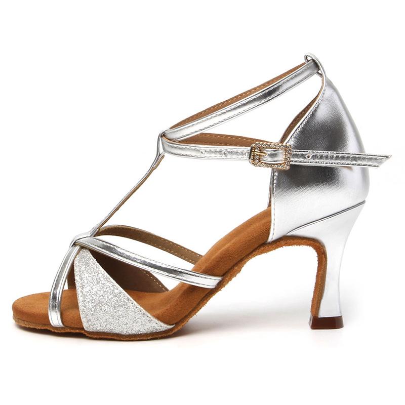 Туфли для латинских танцев на высоком каблуке 7 см, женские туфли для бальных танцев, туфли для танго и сальсы