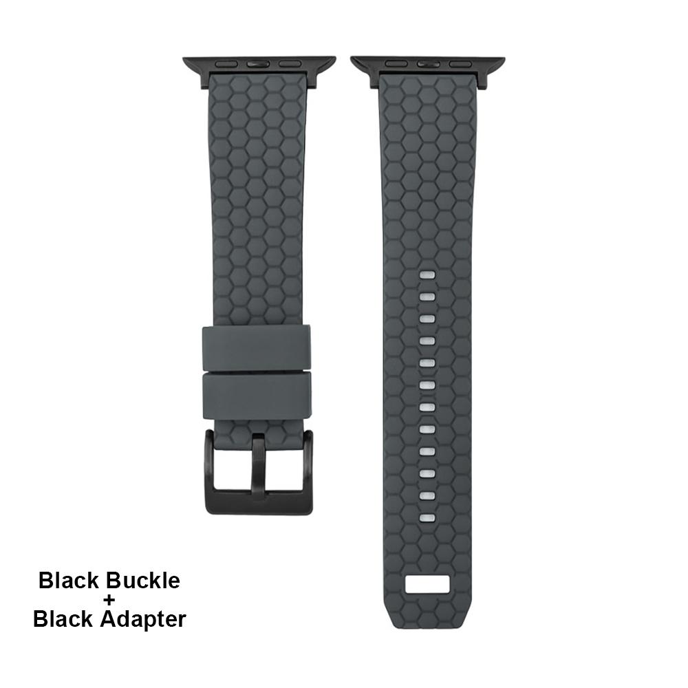 Силиконовый ремешок с сотовой текстурой для Apple Watch Band 45мм 44мм 41мм 40мм 42мм Браслет для iWatch Series 7 6 SE 5 4 3 Ремешок для часов