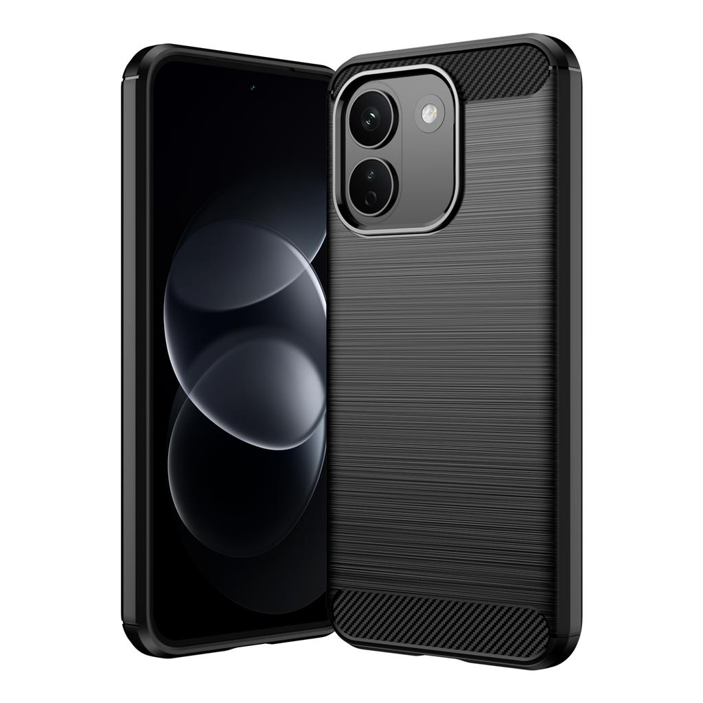 Xiaomi Poco X8 Power Phone Case,Flexible TPU Carbon Fiber Shock Protective Case Cover for Xiaomi Poco X8 Power