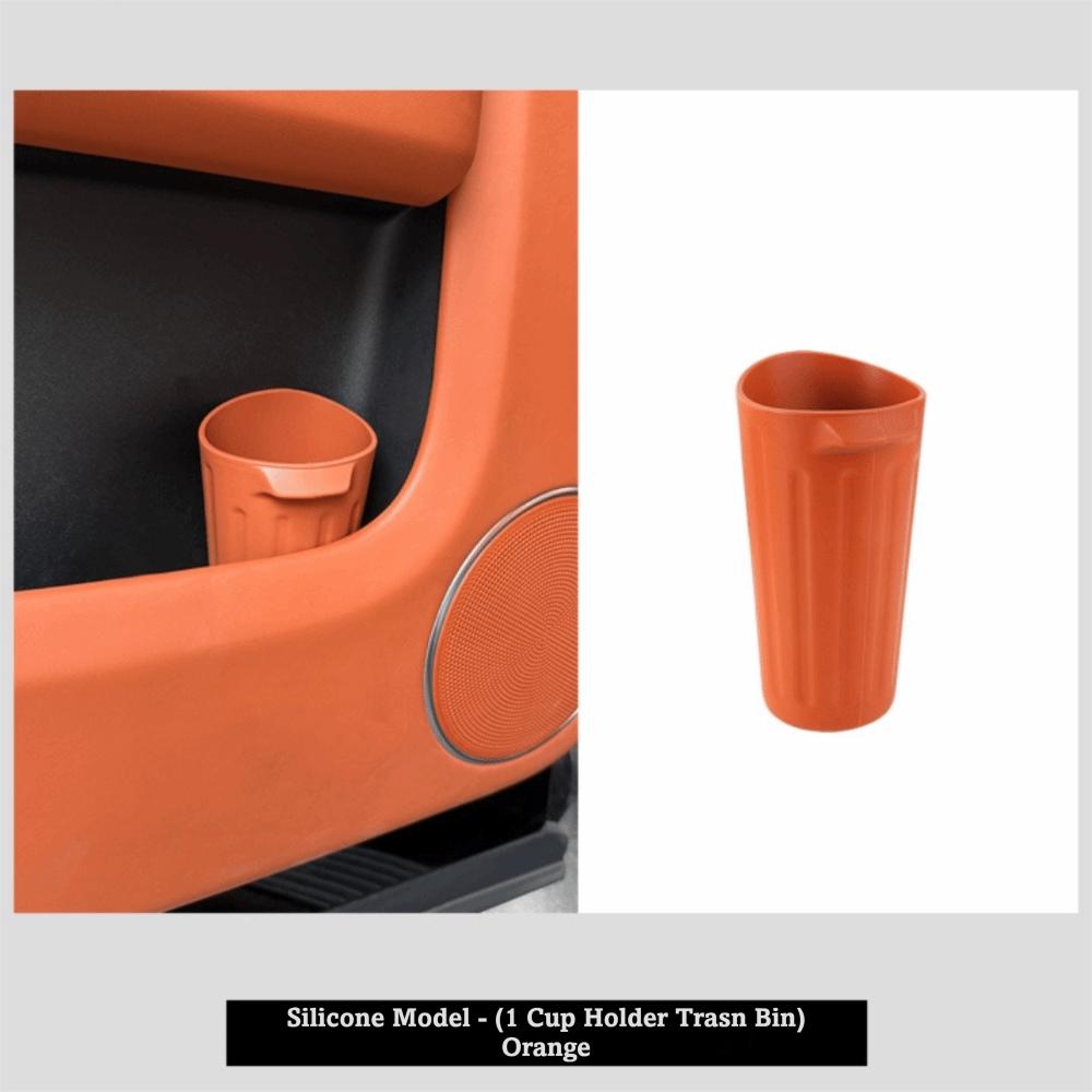 Waterproof Car Trash Can Anti-Slip Design Car Storage Bag Car Drink Rack Car Interior Accessories