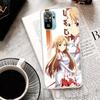 Чехол для телефона Xiaomi Redmi Note 14 13 12S 12 11 Pro Plus с принтом из аниме Sword Art Online SAO 11S 10S 10 11E 11T 14Pro 13Pro