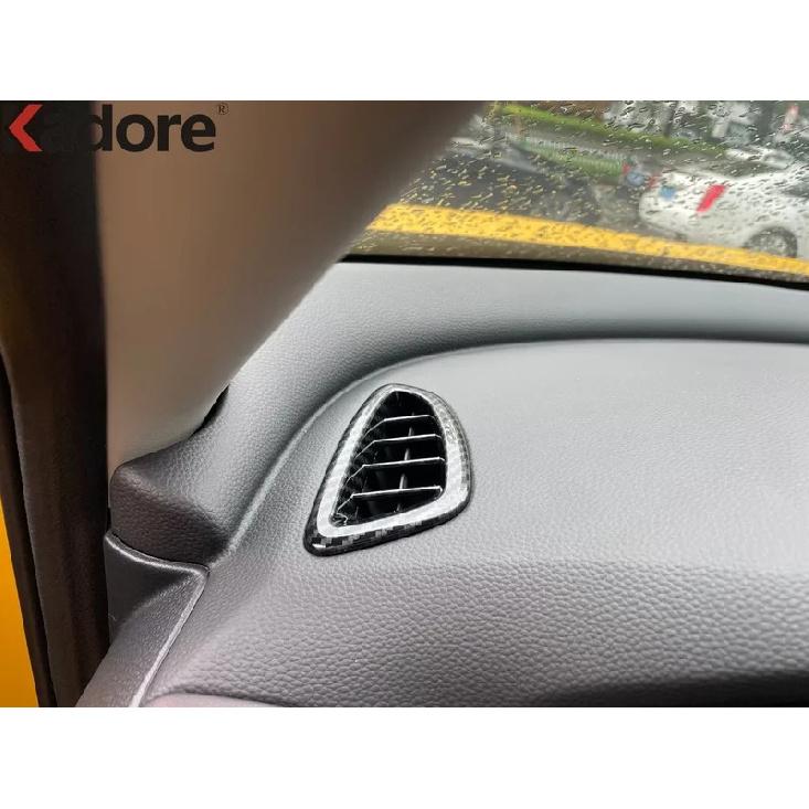 For Honda HR-V 2024 ZR-V -2024 Carbon Fiber Car Front Upper Air Condition Vent Outlet Cover Trim Interior Accessories