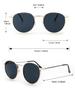 1PC Unisex Metal Round Frame Vintage Y2K Casual Sunglasses For Outdoor Daily Vacation Driving Clothing Accessories